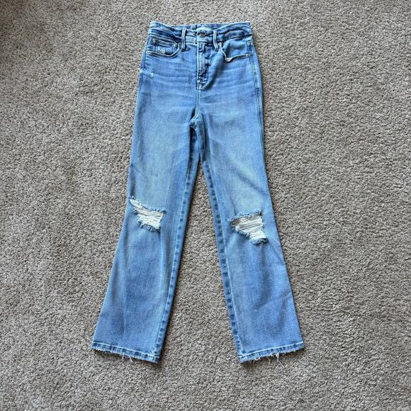 Good American Good Curve Straight Jeans MSRP size 2/26 - Picture 2 of 7